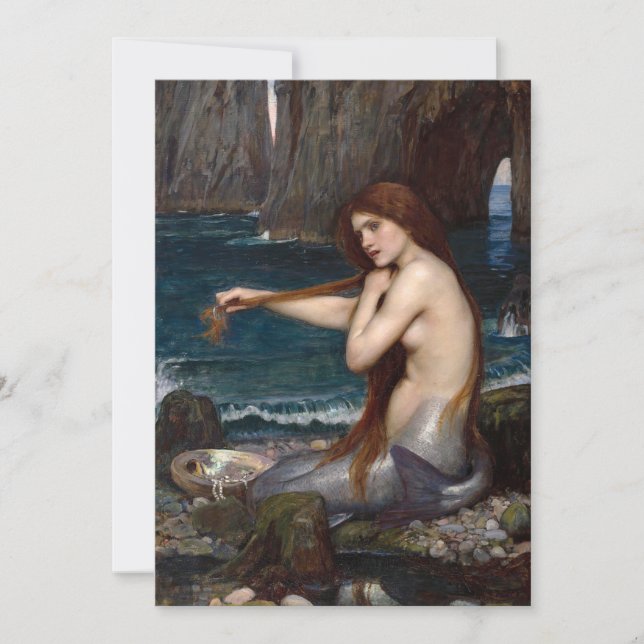 En Sjöjungfru | John William Waterhouse (Framsida)