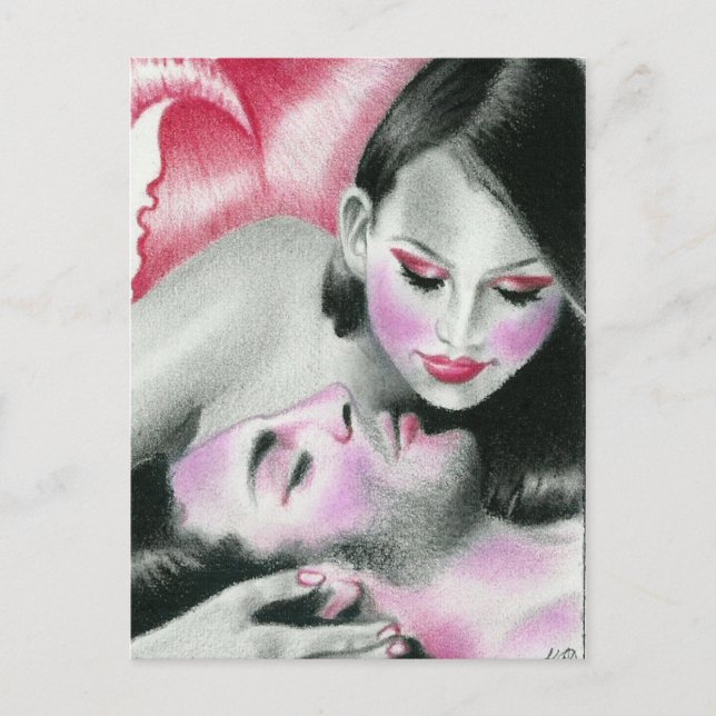 En Sjöjungfrus vykort för Kärlek (Framsida)