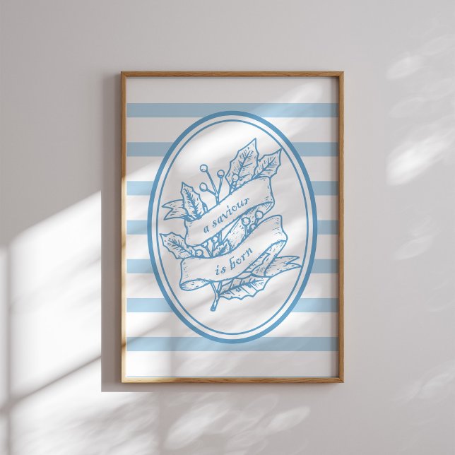 En sjöman är född blå himmelslig Poster (Skapare uppladdad)