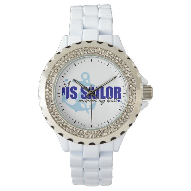 En sjöman förankrade mitt hjärta armbandsur (Framsida)