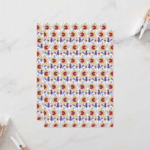 En sjudande design med gult och orange inbjudningar