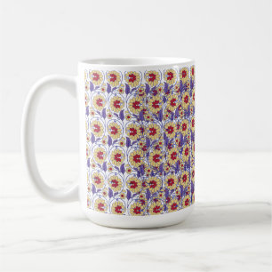 En sjudande design med gult och orange kaffemugg