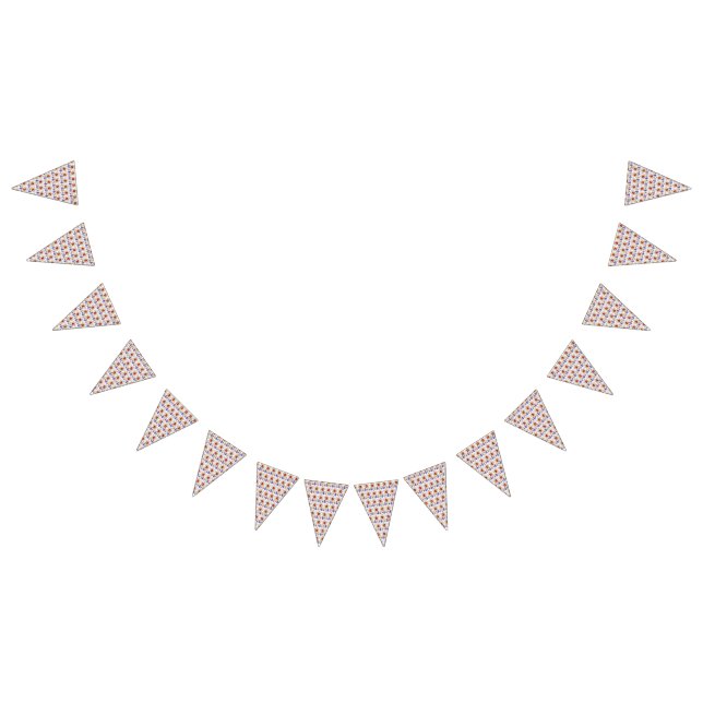 En sjudande design med gult och orange vimplar (Alla)