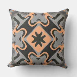 En sjudande multifärgad av klassisk väv i mönster kudde