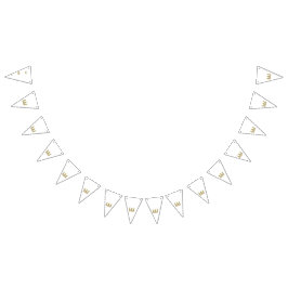 En sjudande, symmetrisk blommigt med färgton vimplar