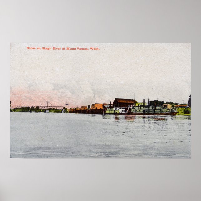 En Skagit River Scene Poster (Framsidan)