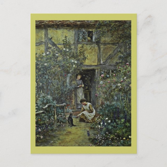 En skal av Cream för Kattunge Vykort (Framsida)