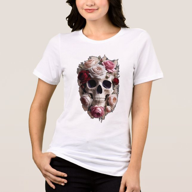 En skalle av ro som blåser t shirt (Framsida)