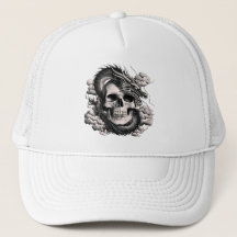 En skallig och en drak Trucker Hatt