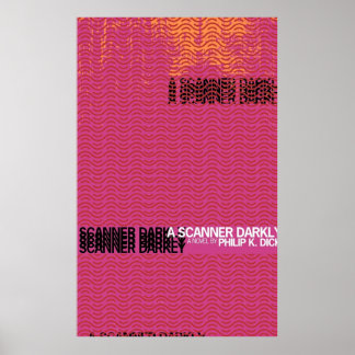 En skanner Darkly Bok-täckdesign Poster