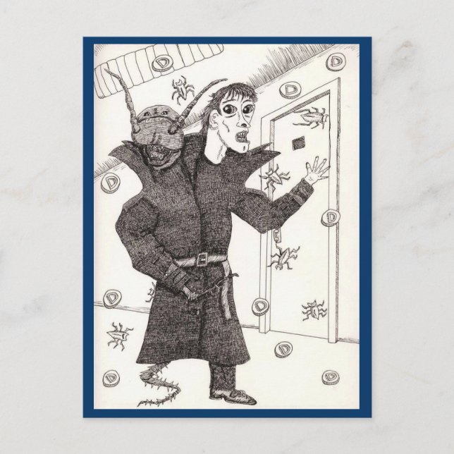 En skannermörk vykort (Framsida)