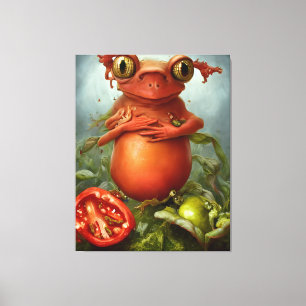 En skapelse i Salad Canvastryck