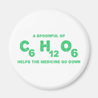 En sked C6H12O6 hjälper medicinen att gå ner Magnet