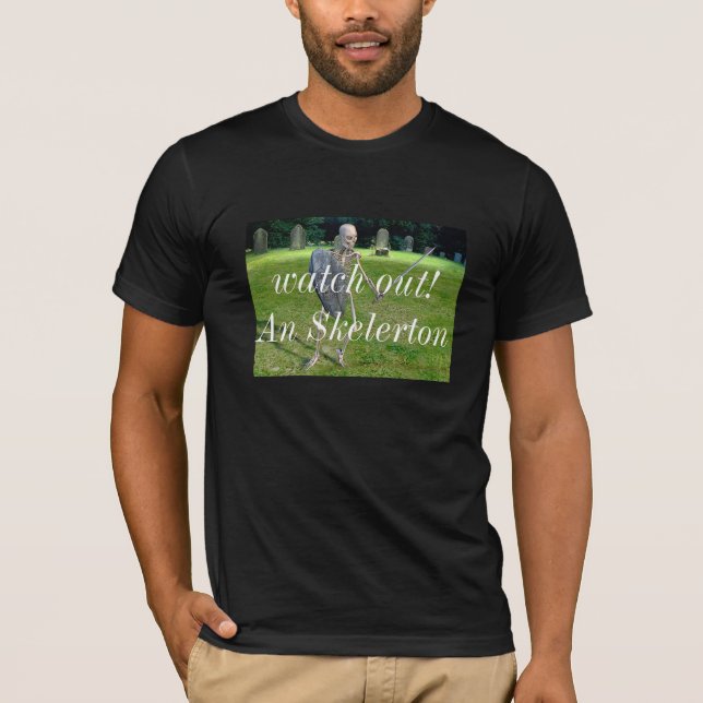 En Skelerton skjorta T Shirt (Framsida)