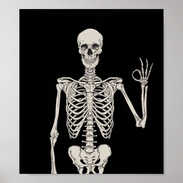 En Skeletons gestur. Poster (Framsidan)