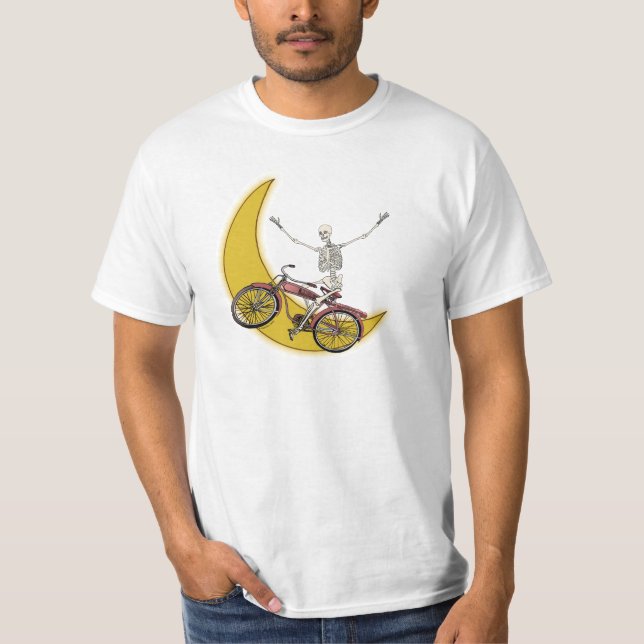 En Skelett Cykel t-shirt (Framsida)