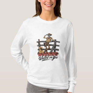 En skelettcowboy som tippar sin hatt t shirt