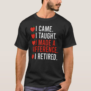 En skillnad mellan pensionerad lärare Pension 1 T Shirt
