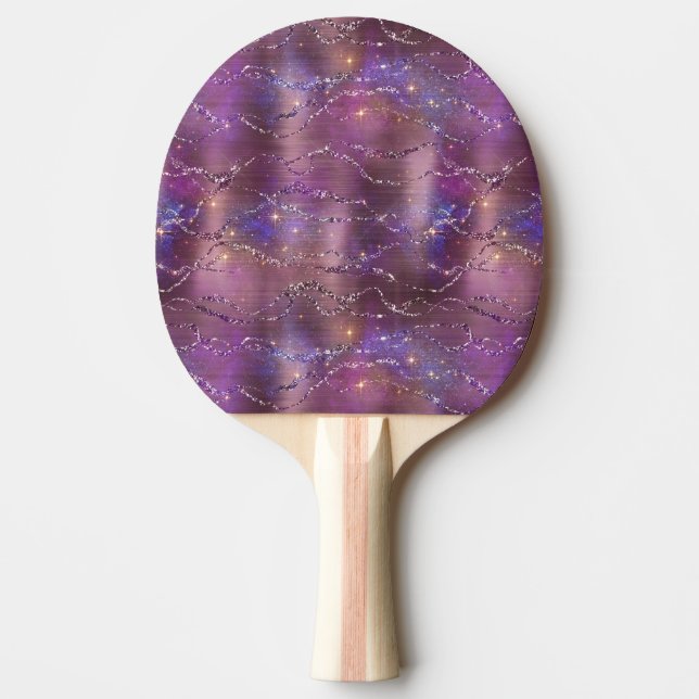 En skimrande galax serie design 5  pingisracket (Framsidan)