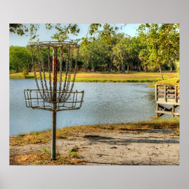 En skiva Golfer-vy Poster (Framsidan)