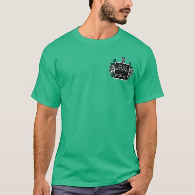 En skjorta med din mycket egna vapensköld tee shirt (Framsida)