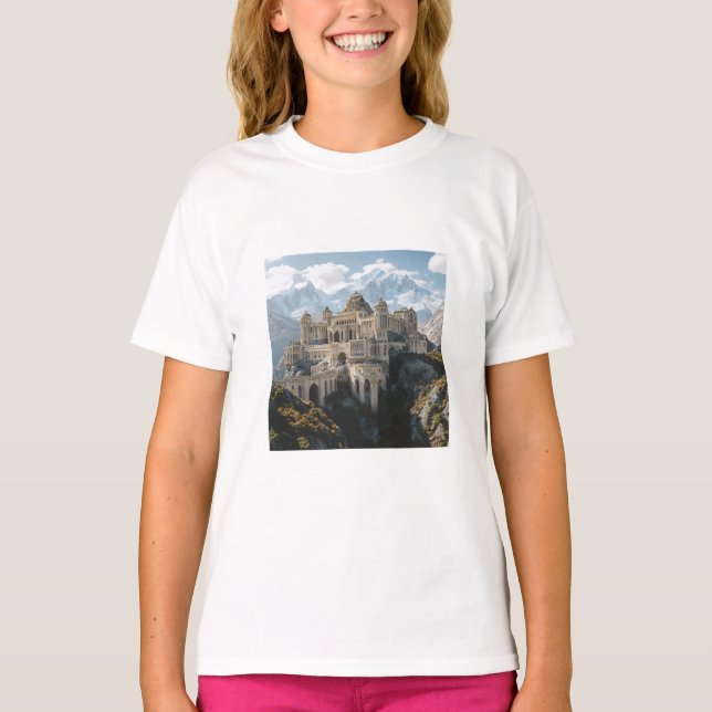 En skjorta med vacker vy t shirt (Framsida)