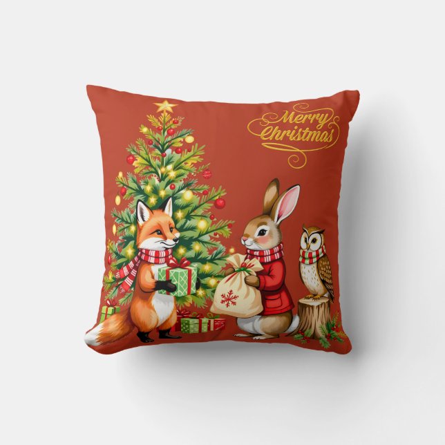 En skogsjulhistoria kudde (Framsida)