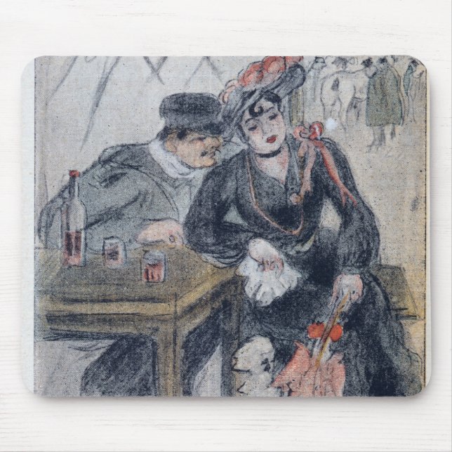 En sköka och henne beställare musmatta (Framsidan)