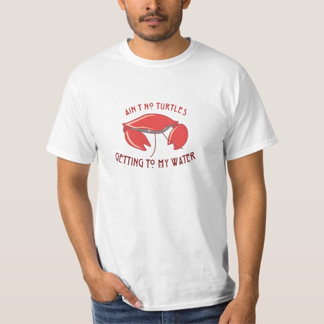 En sköldpadda gjorde det till vatten? Nej. T Shirt (Framsida)