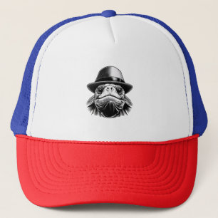 En sköldpadda med hatt, ett klassiskt utseende keps