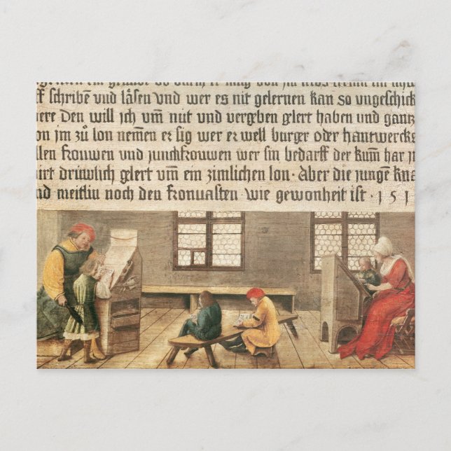 En skollärare vykort (Framsida)