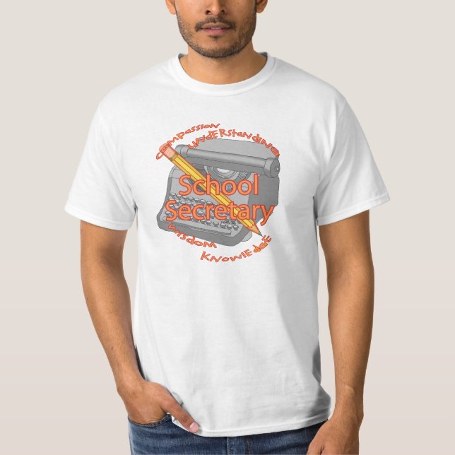 En skolsekreterare Motto Tröja (Framsida)