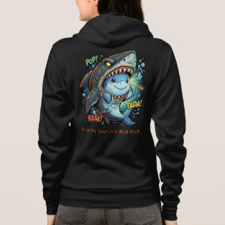 En skonsjäl i en vild mask Söt haj T Shirt