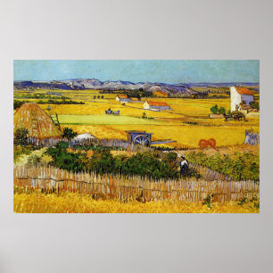 En skördplatsaffisch av Vincent Van Gogh Poster