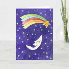 En skratta måne kort