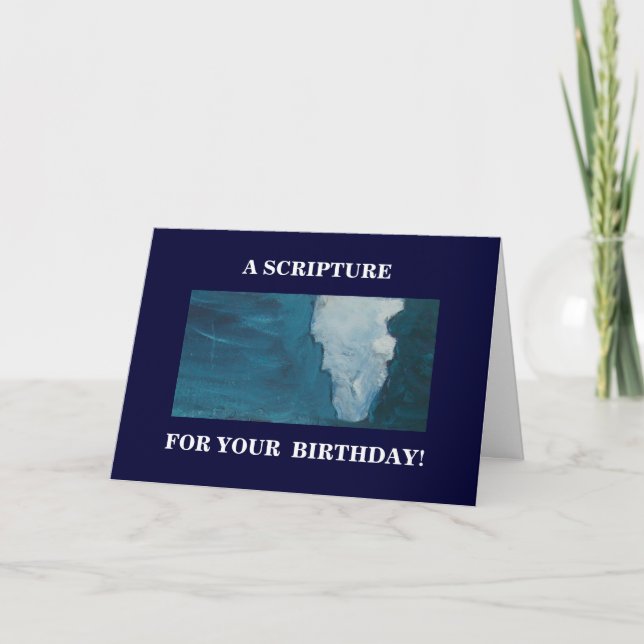 EN SKRIPTUR FÖR DIN BIRTHDAG KORT (Framsida)