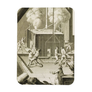 En skulptör gjuteri, från 'den Encyclopedie dese Magnet
