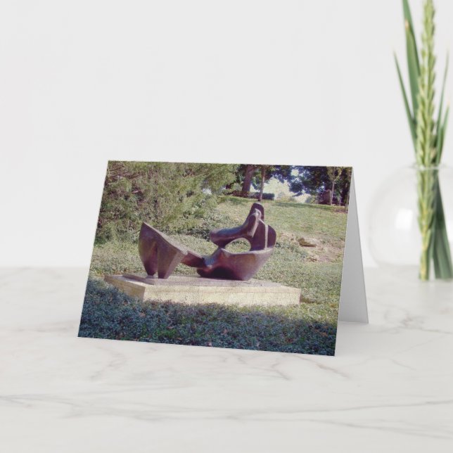 En skulptur i Kansas City Kort (Framsida)