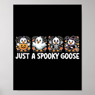 En skum gäss Söt rolig Halloween Dum gäss Poster