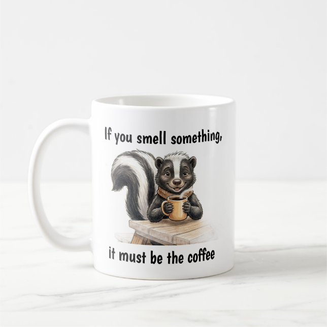 En skunk i förnekelse kaffemugg (Vänster)