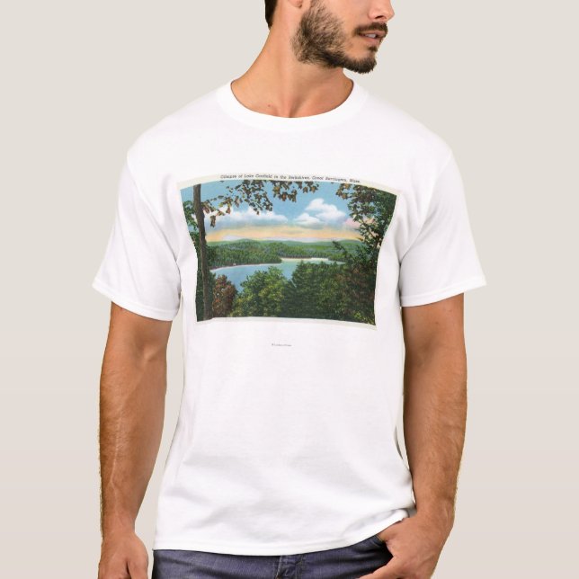 En skymt av sjön Garfield Tee Shirt (Framsida)