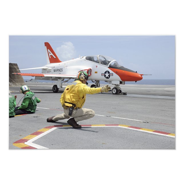 En skytte ombord på flygbolaget fototryck (Framsidan)