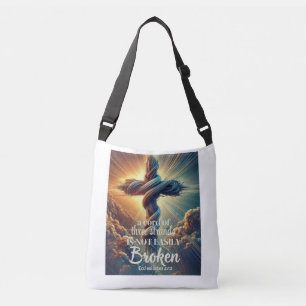 "En sladd med tre band" Ecclesiastes 4:12 Axelväska