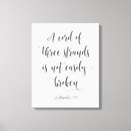 En sladd med tre strängar, Ecclesiastes 4:12 Canvastryck