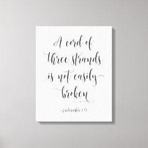 En sladd med tre strängar, Ecclesiastes 4:12 Canvastryck