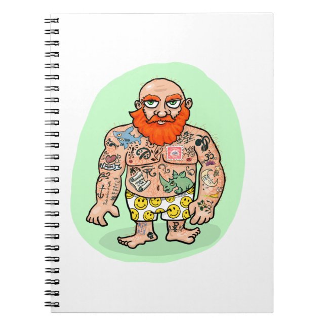 En slående gentleman anteckningsbok (Framsidan)