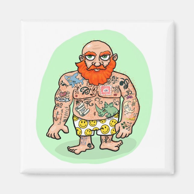 En slående gentleman Magnet (Framsidan)