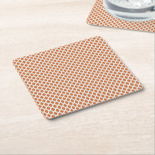 en Slående Svart Vit Geometrisk Mönsterdesign Underlägg Papper Kvadrat