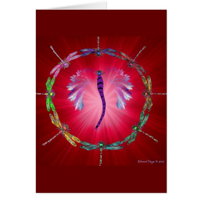 En sländadans II Hälsningskort (Framsidan)