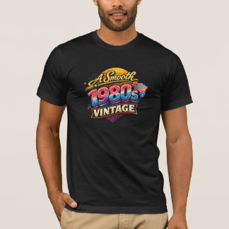 En Slät 1980-tals Vintage - T Shirt